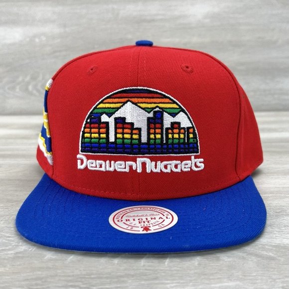Denver Nuggets Mitchell & Ness NBA Jumbotron Snapback HWC Hardwood Classics Hat - Picture 1 of 12